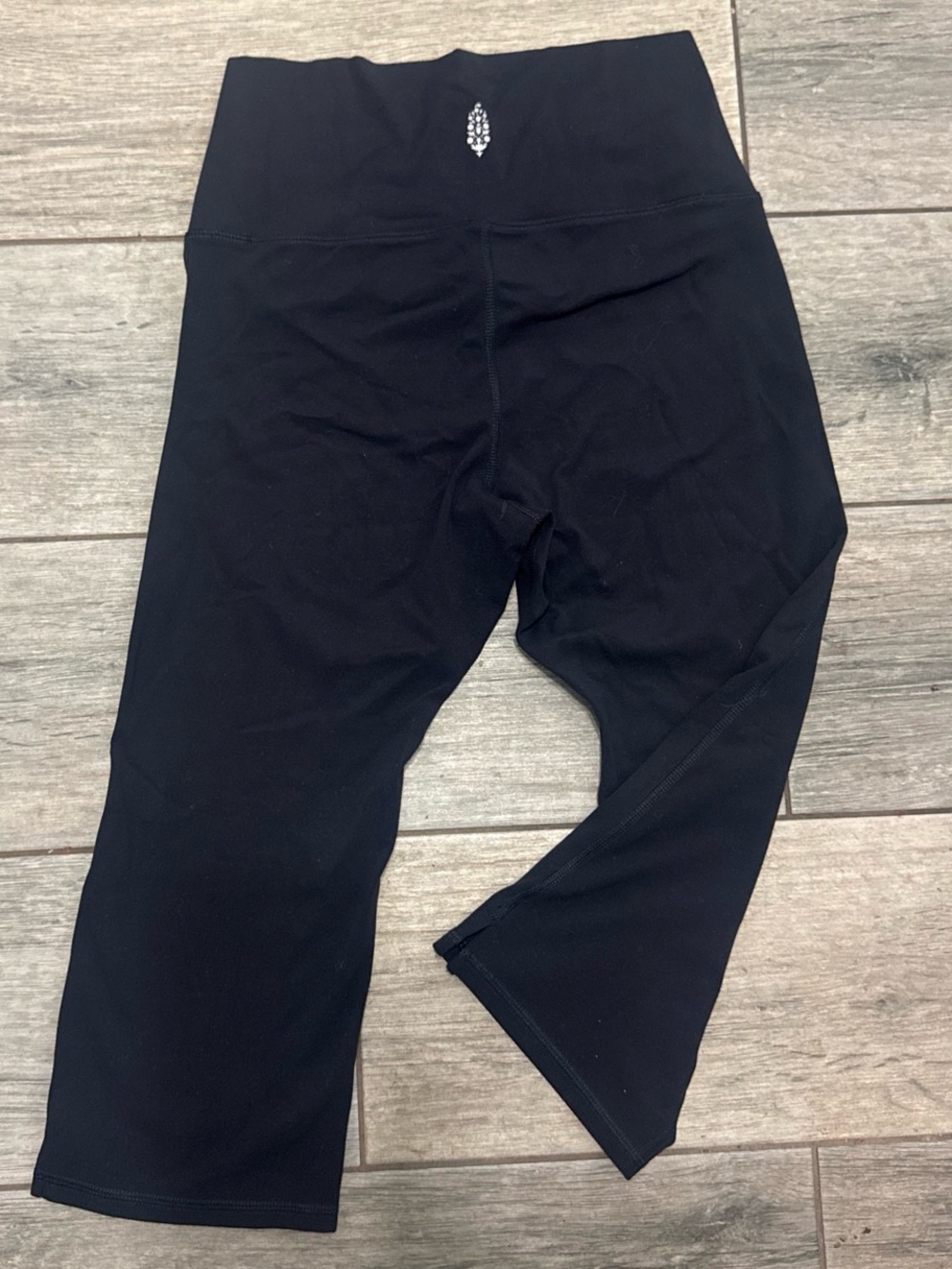Free People Movement Black High-Waist Active Capri Leggings